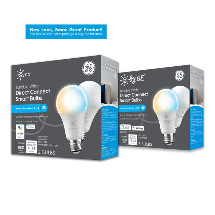GE Lighting GE Cync Direct Connect Smart Bulb, Tunable, A19 LED Smart